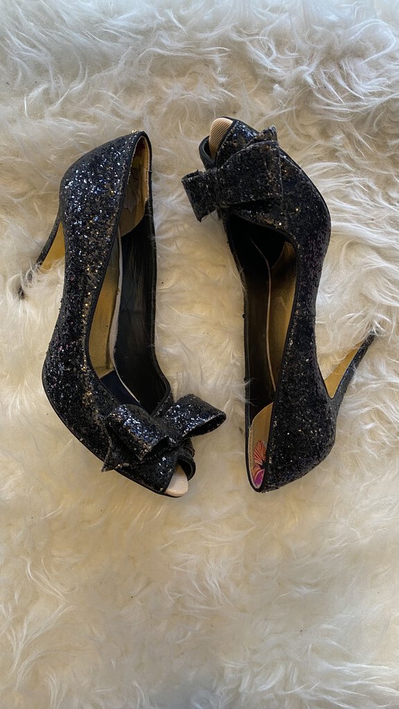 Glitter Bow Heels (UK6.5)