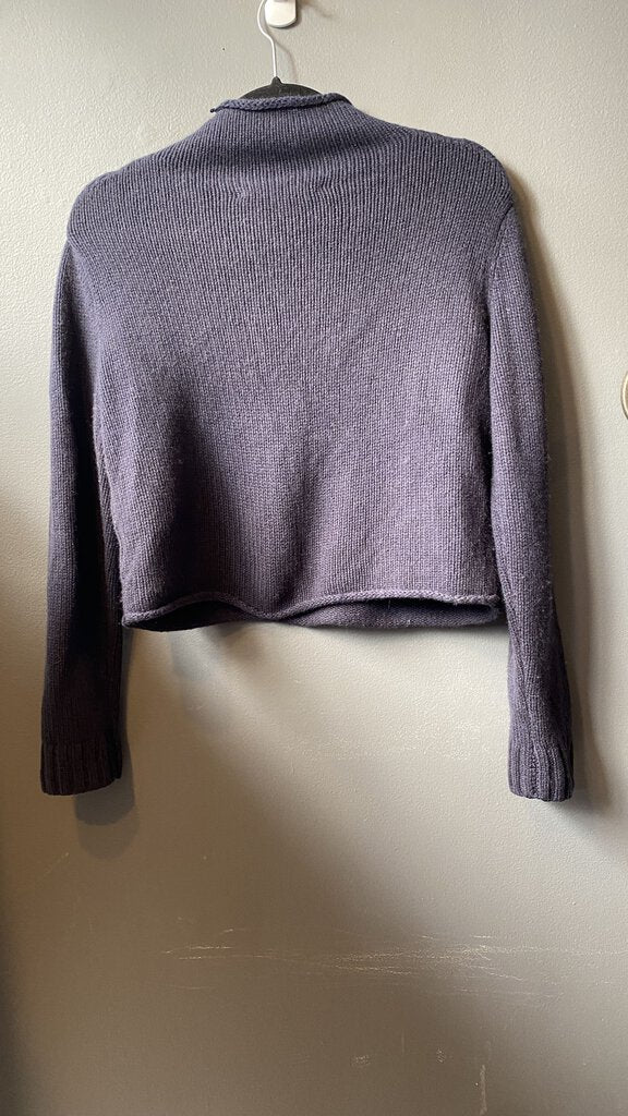 Crop Cashmere Rollneck Sweater