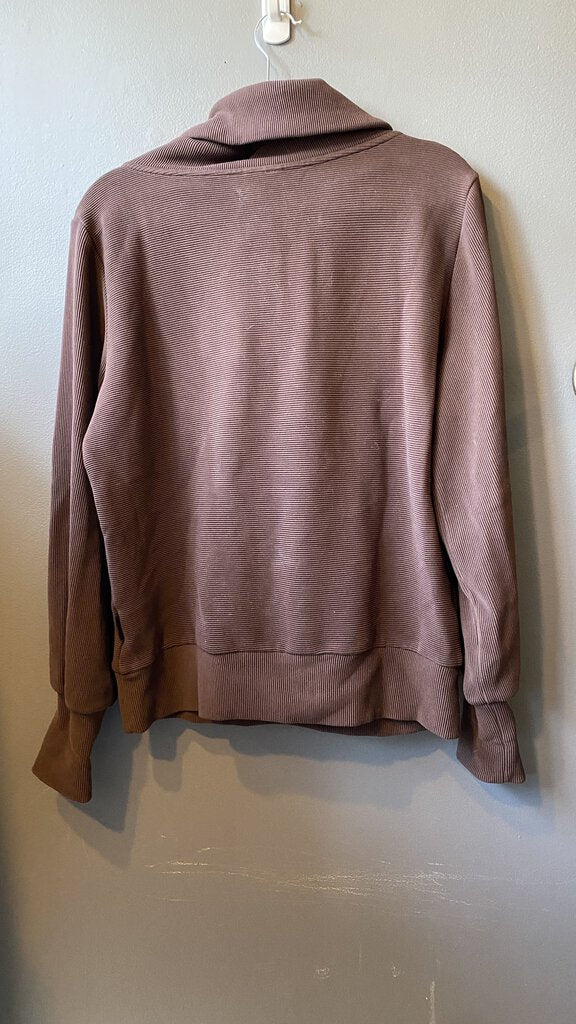 Ribbed 1/2 Zip Pullover