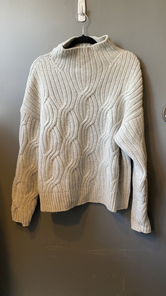 Cashmere Cable Funnelneck Sweater