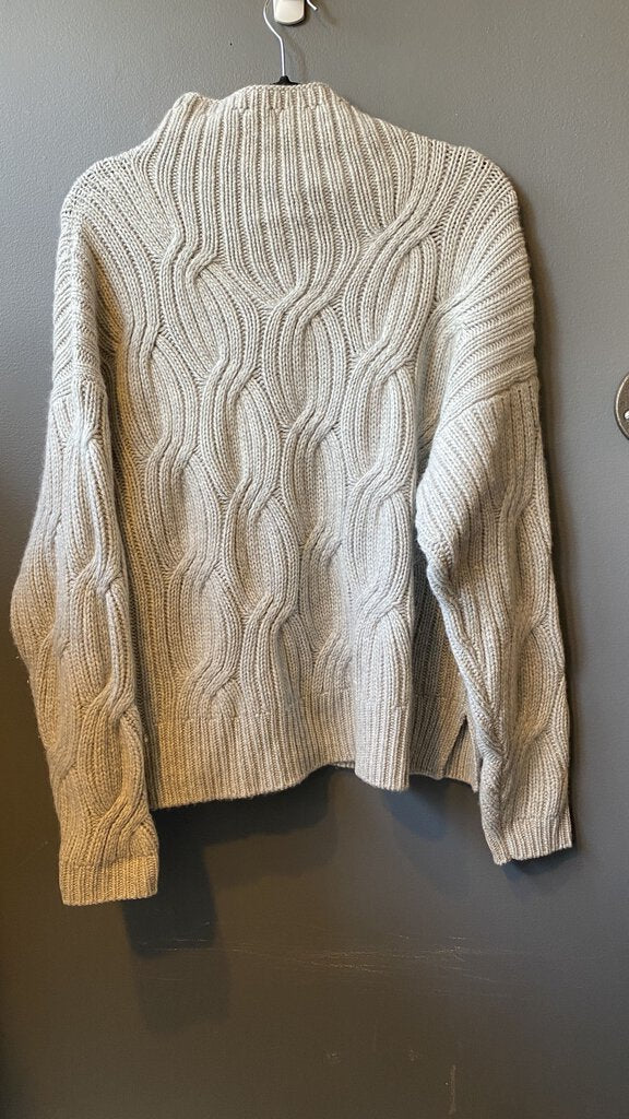 Cashmere Cable Funnelneck Sweater