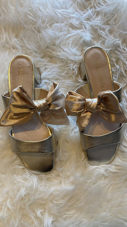 Satin Bow Slides