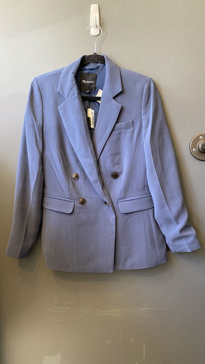 Crepe Double Breasted Blazer