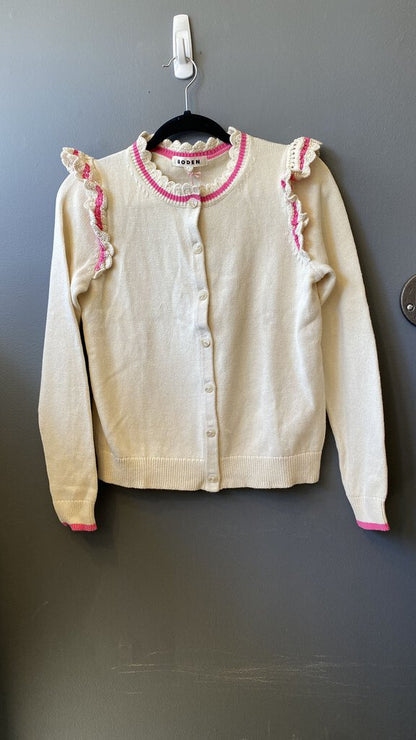 Scallop Hem Cardigan Sweater