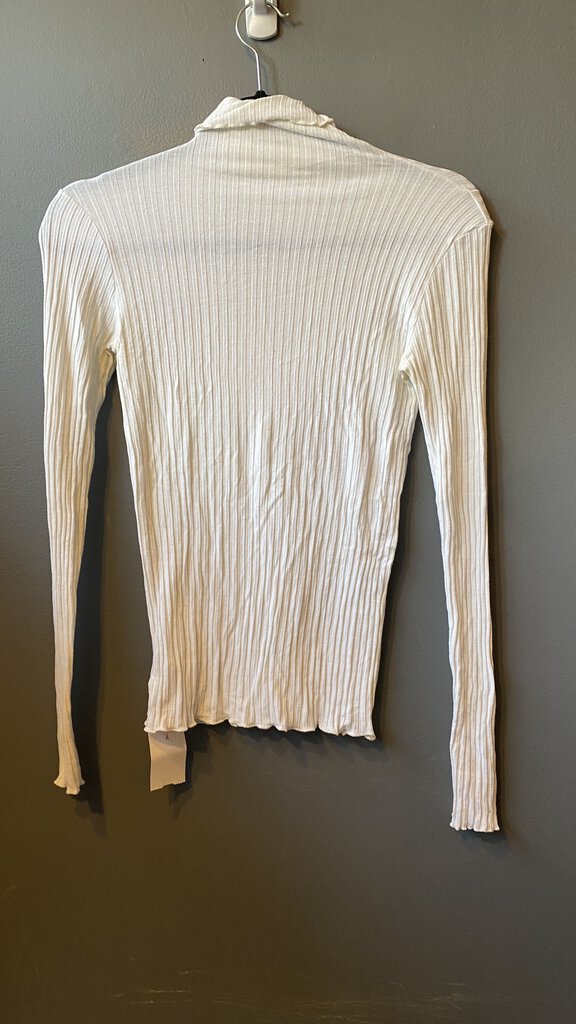 Ribbed Jersey Turtlneck