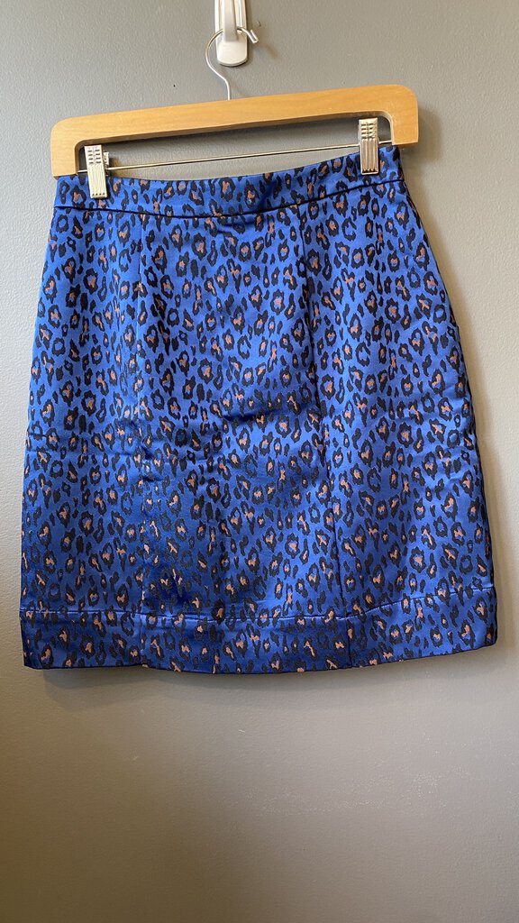 Leopard Button Front Skirt