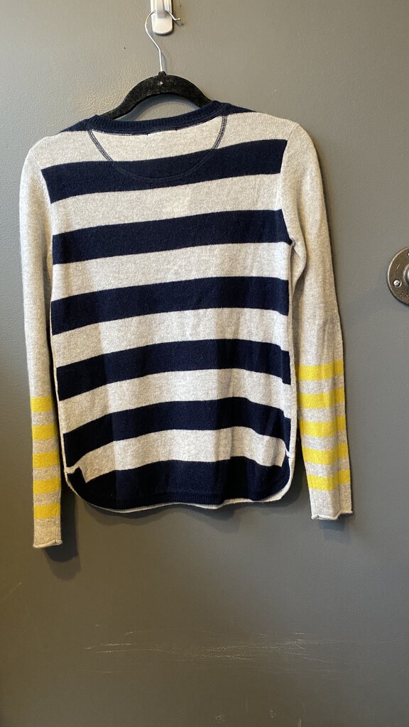 Mixed Stripe Cashmere Sweater