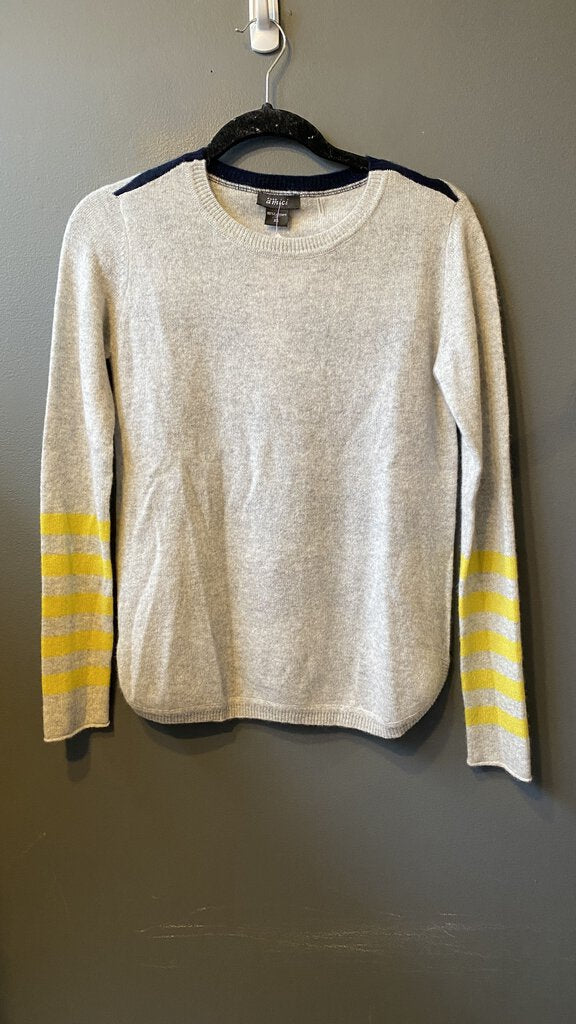 Mixed Stripe Cashmere Sweater