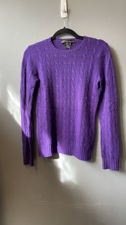 Cashmere Cableknit Crewneck Sweater