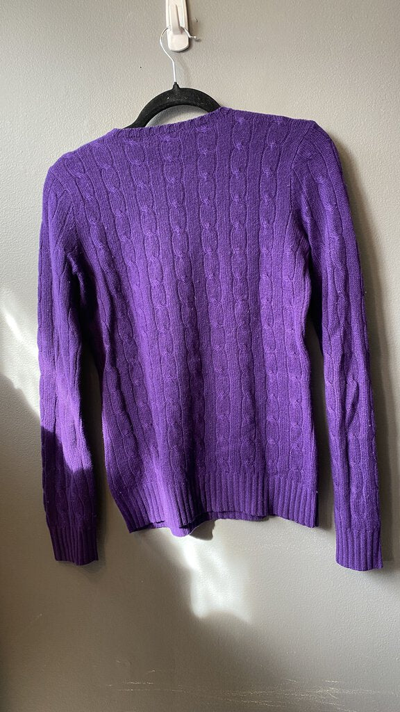 Cashmere Cableknit Crewneck Sweater