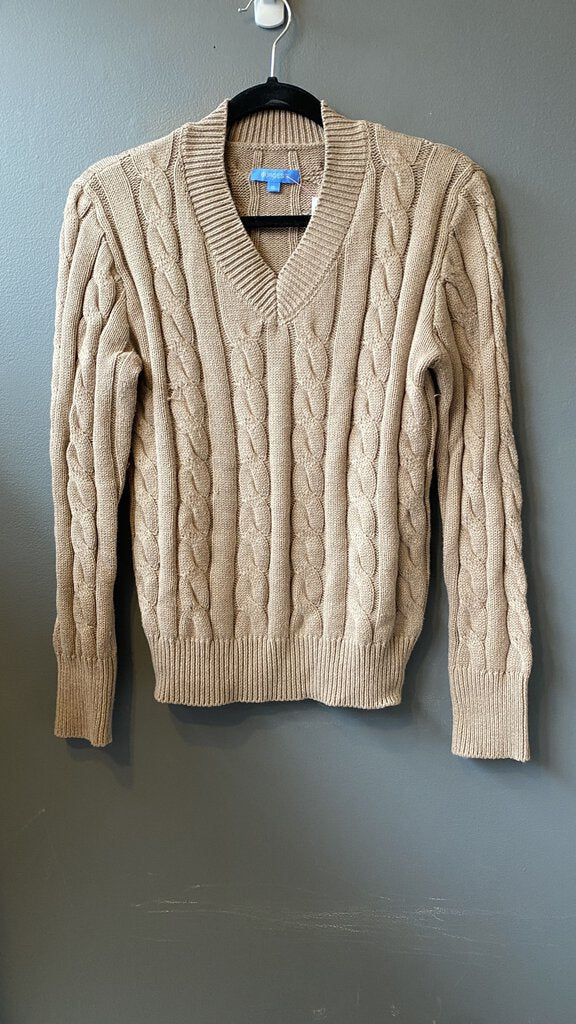 Big Cableknit Vneck Sweater