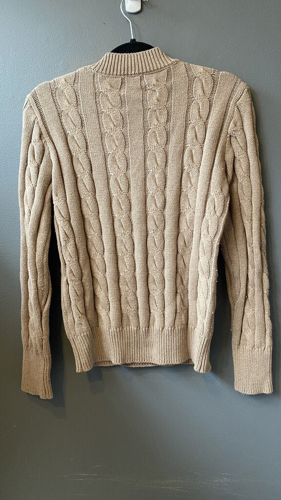 Big Cableknit Vneck Sweater