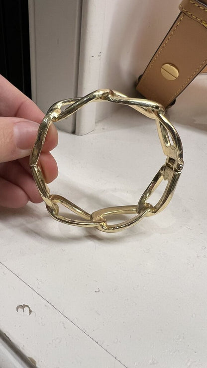 Gold Hinge Bangle