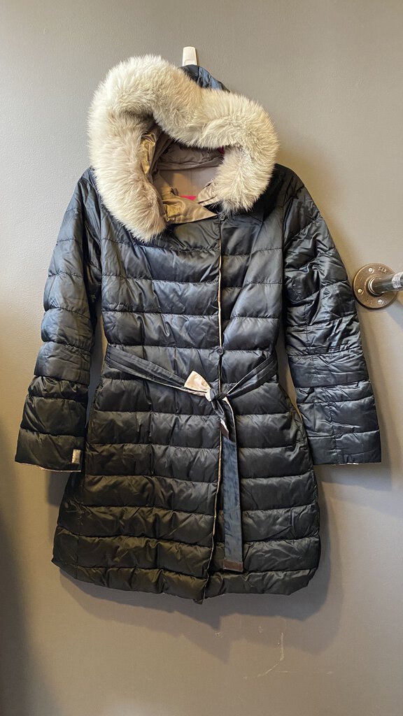 The Cube Down Puffer Fur Trim Coat