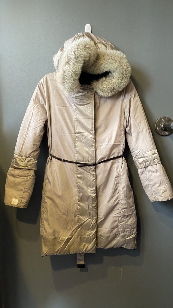 The Cube Down Puffer Fur Trim Coat