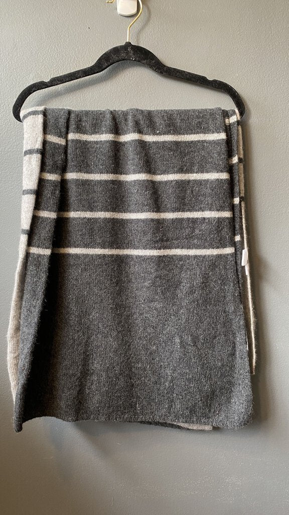 Cashmere Striped Scarf Wrap