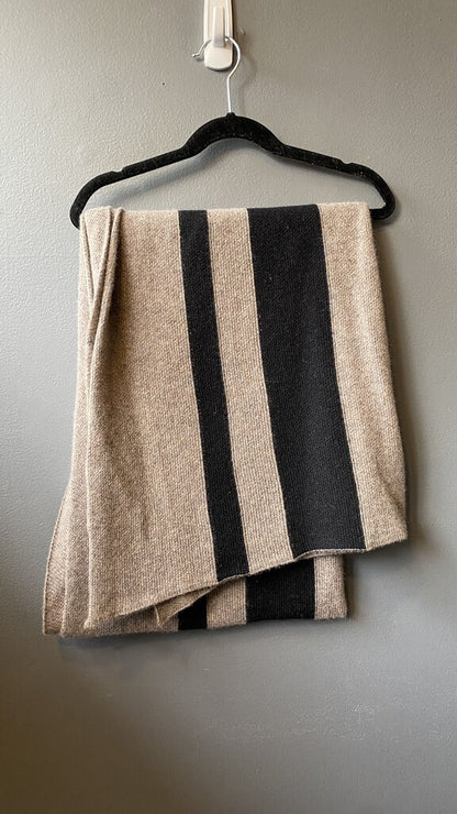 Cashmere Striped Scarf Wrap