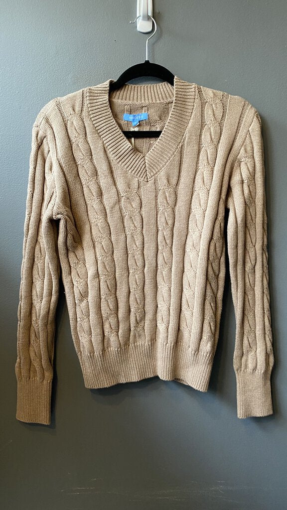 Big Cableknit Vneck Sweater