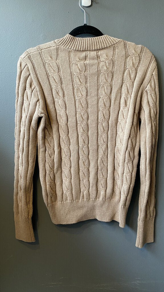 Big Cableknit Vneck Sweater