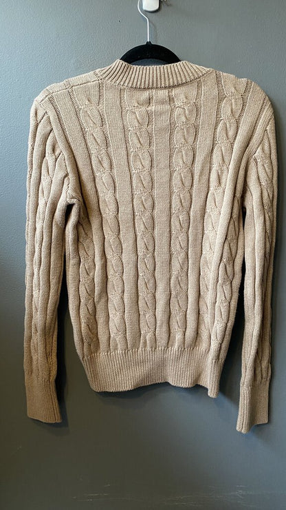 Big Cableknit Vneck Sweater