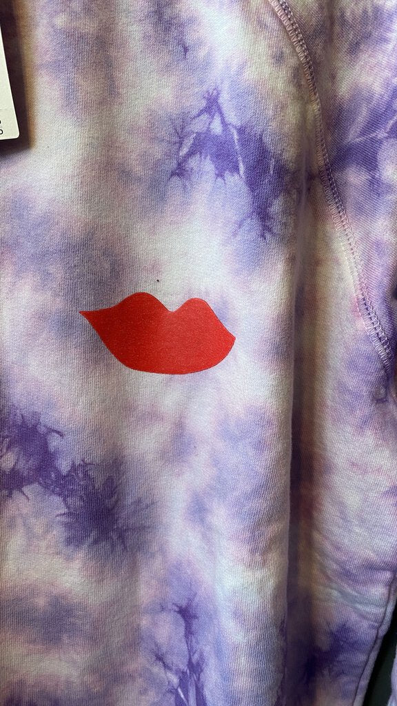 Lips Tie Dye Crewneck