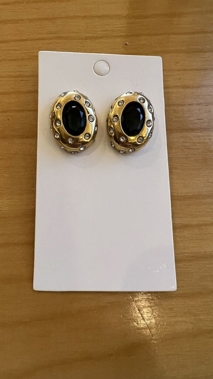 Costume Oval Stud Earrings