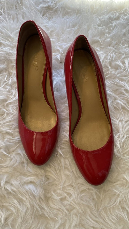 Red Patent Pumps