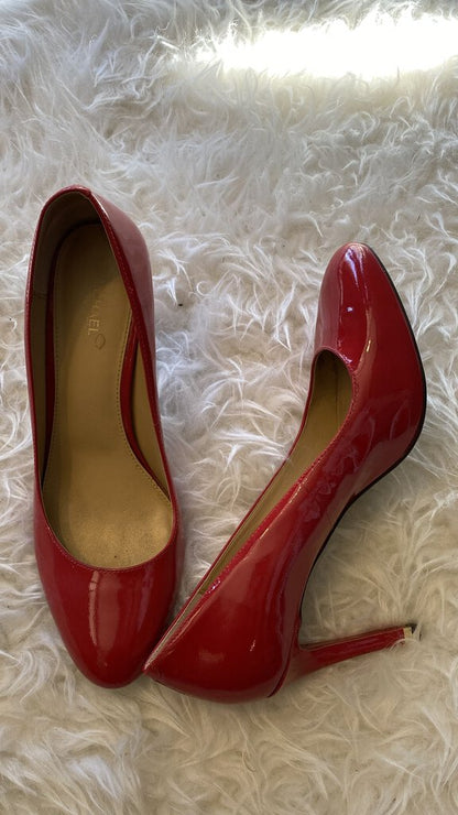 Red Patent Pumps