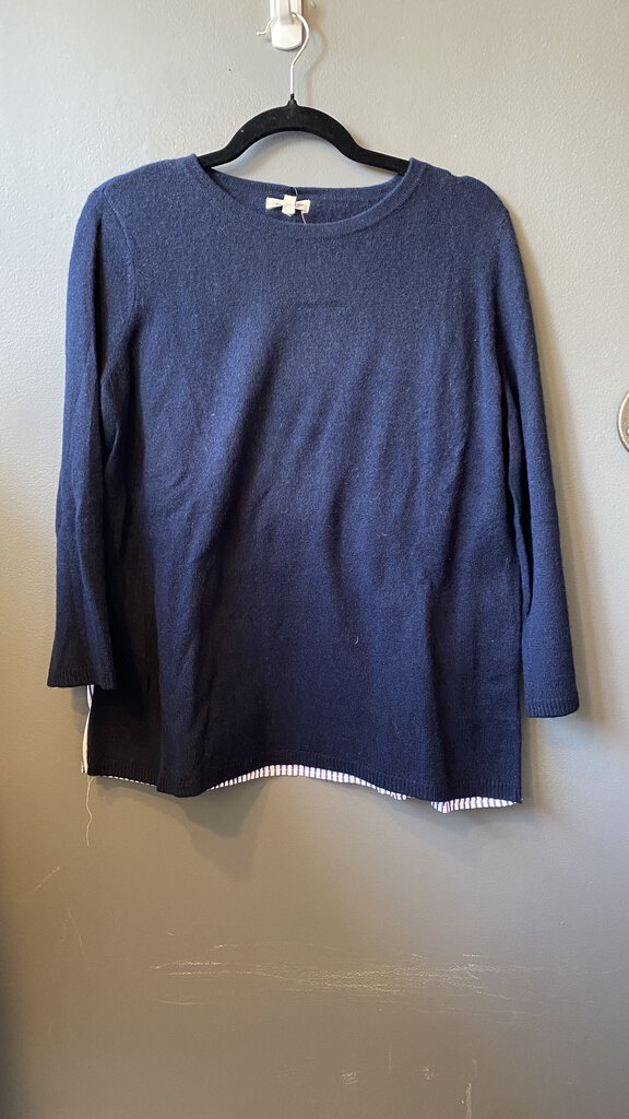 Shirt Back Cashmere Sweater