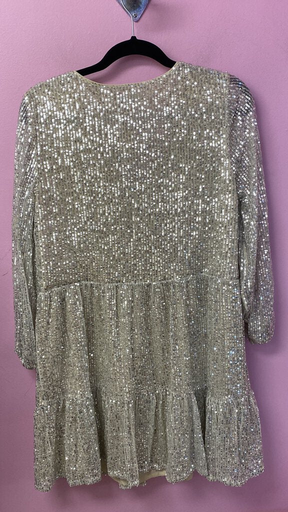 Sequin Tiered Dress