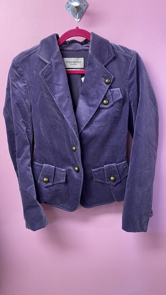 Velvet Military Blazer (38)