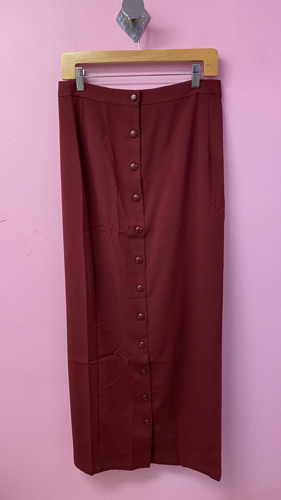 Button Front Maxi Skirt