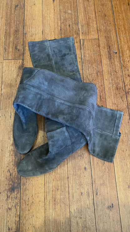 Suede Over the Knee Boots (40.5)