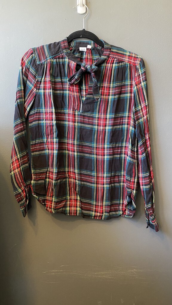 Flannel Plaid Popover Top