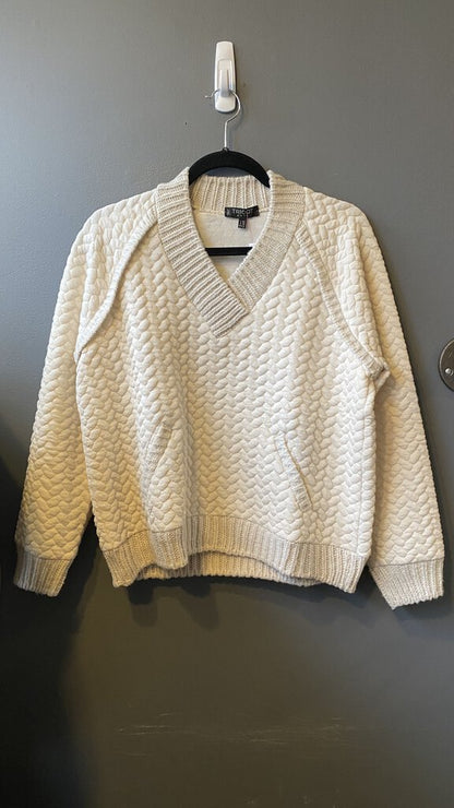 Quilted Vneck Pullover