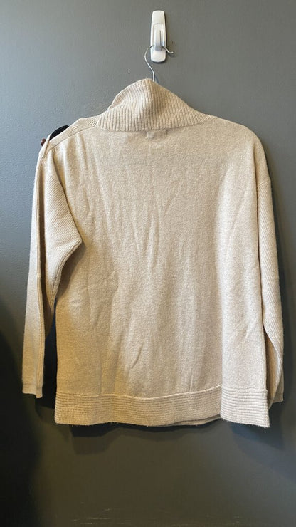 Button Shoulder Cashmere Sweater