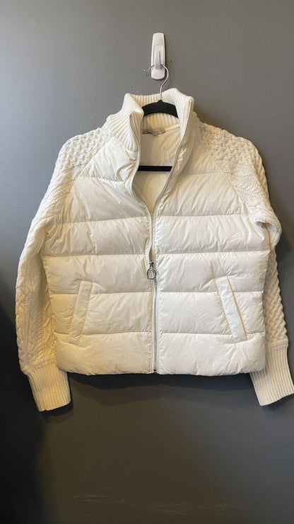 Cableknit Sleeve Puffer Jacket