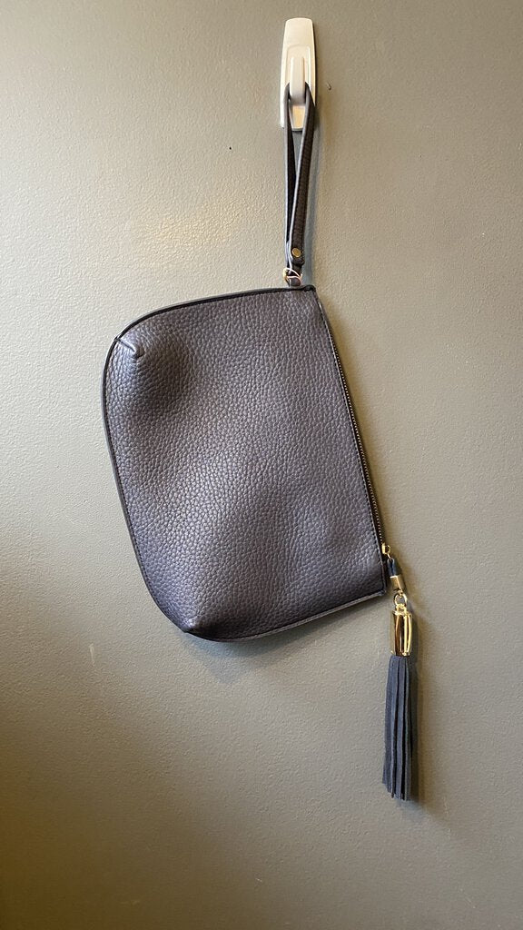 Faux Leather Wristlet Pouch