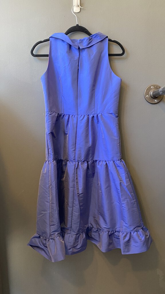 Tiered Taffeta Ruffle Dress