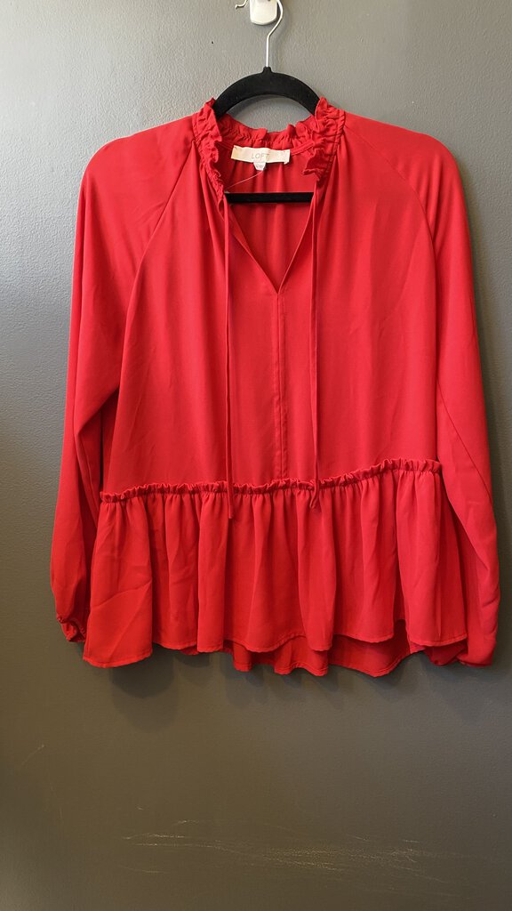 Ruffle Peplum Blouse