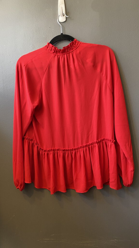 Ruffle Peplum Blouse