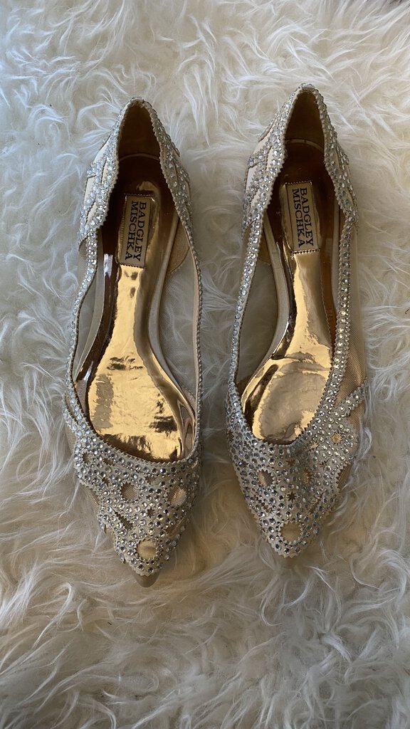 Rhinestone Pointed Toe Flats