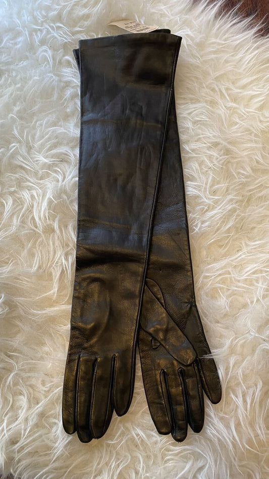 Long Leather Gloves