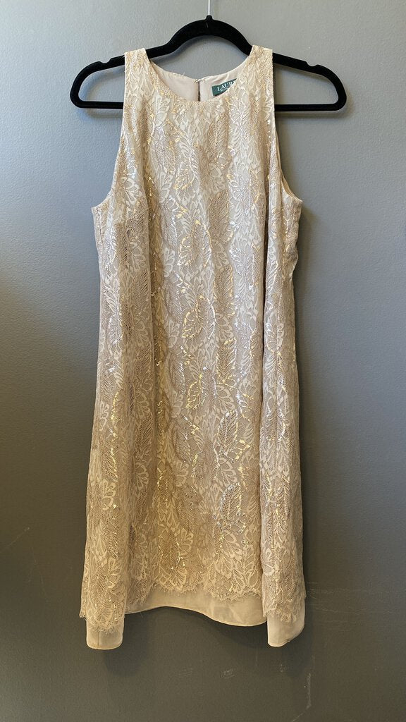 Metallic Lace Aline Dress