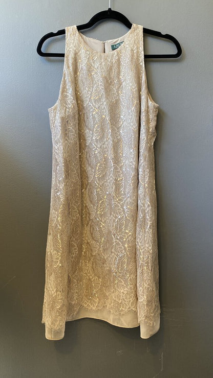 Metallic Lace Aline Dress