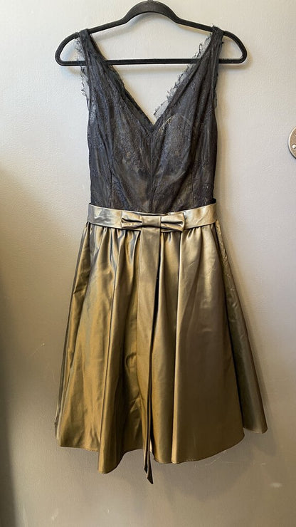 Lace Taffeta Dress