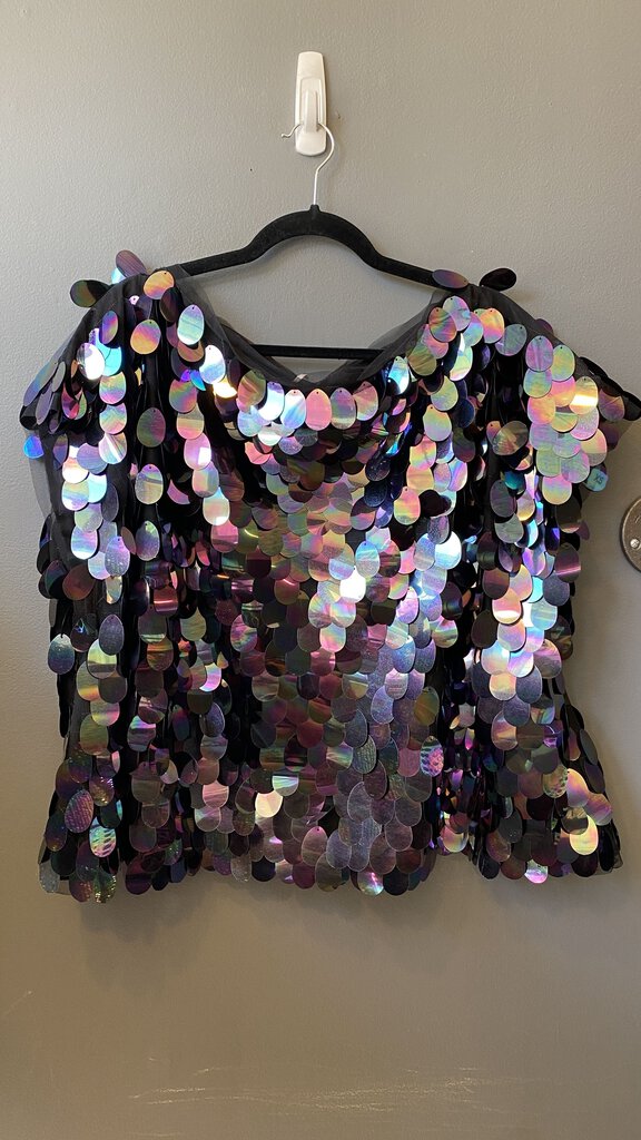 Giant Sequin Boxy Top