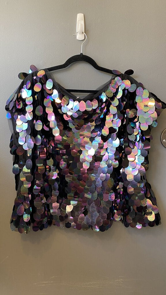 Giant Sequin Boxy Top