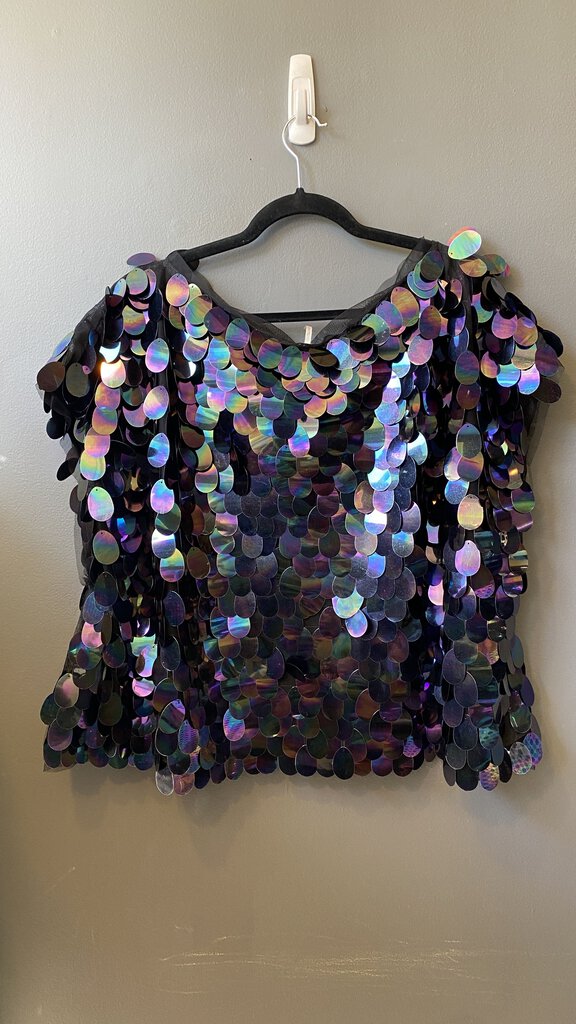 Giant Sequin Boxy Top