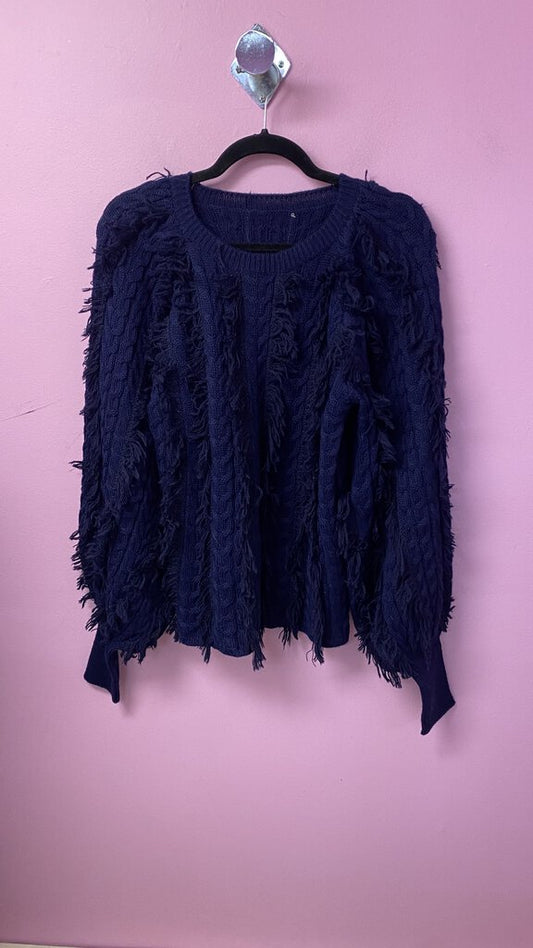 Alpaca Fringe Sweater